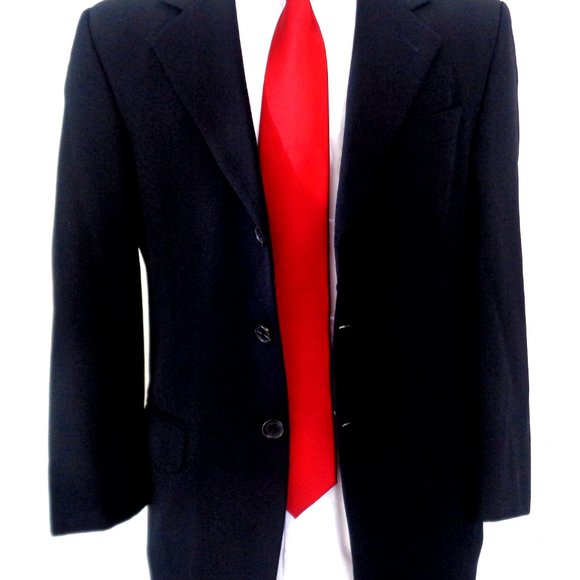 FENDI MEN NAVY BLUE SPORTS JACKET SIZE 37 R - Picture 2 of 12